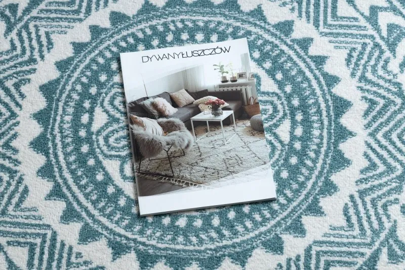 Dywan FUN Napkin serweta koło - niebieski