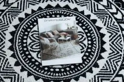 Dywan FUN Napkin serweta koło - czarny