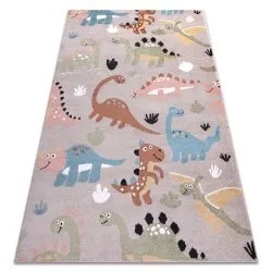 Tapis FUN Dino pour enfants Dinosaures beige