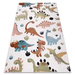 Tapis FUN Dino pour enfants Dinosaures crème