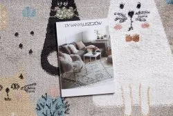 Tapis FUN Kittens pour enfants, chats beige