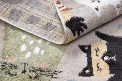 Tapis FUN Kittens pour enfants, chats beige