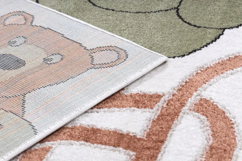 Tapis FUN Honey pour enfants, ours, abeilles crème