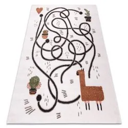 Tapis FUN Game pour enfants, jeu, de lama crème