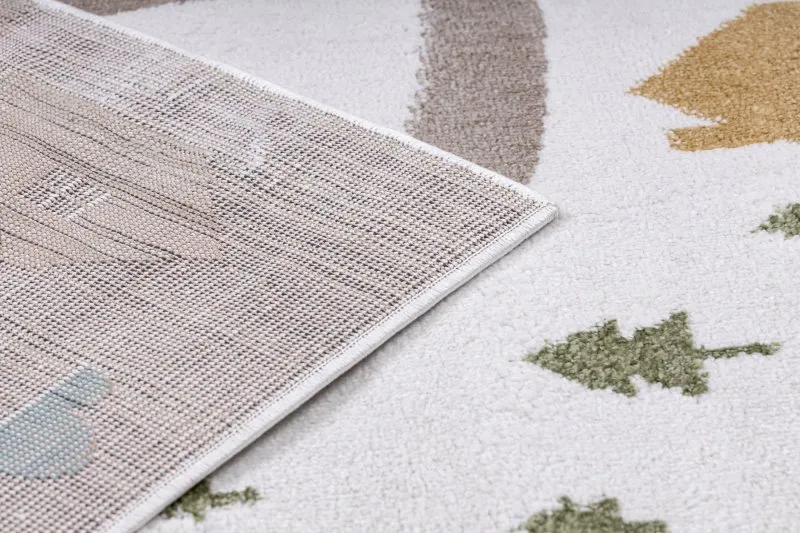 Tapis FUN Polar pour enfants rues, forêt, crème