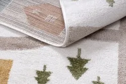 Tapis FUN Polar pour enfants rues, forêt, crème
