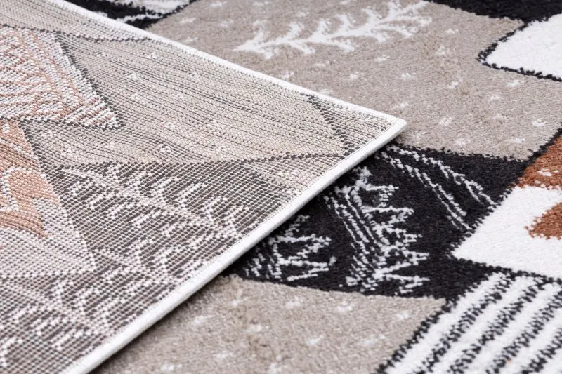 Tapis FUN Tops pour enfants montagnes, sommets crème