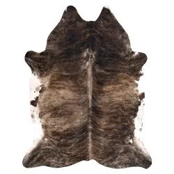 Tapis Imitation Peau de vache, Vache G4740-1, Peau Marron