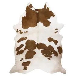 Tapis Imitation Peau de vache, Vache G5069-2, cuir marron