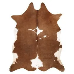 Tapis Imitation Peau de vache, Vache G5070-2, marron cuir