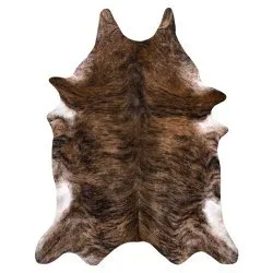 Tapis Imitation Peau de vache, Vache G5072-1, Peau Marron