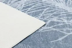 Tapis lavable ANDRE 1148 Plumes antidérapant - bleu