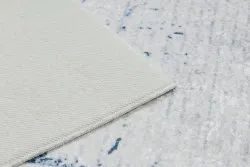 Tapis lavable ANDRE 1213 Grec vintage antidérapant - blanc / bleu