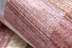 Tapis lavable ANDRE 2295 Rayures antidérapant - rose / bleu