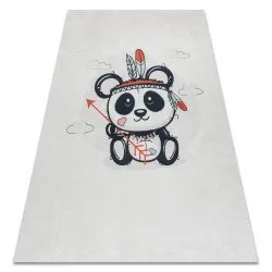Tapis lavable BAMBINO 1129 Panda pour les enfants antidérapant - crème