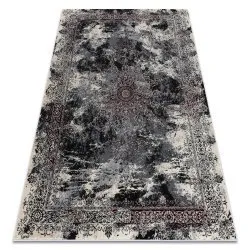Tapis VINCI 1407 moderne Rosette vintage - Structural ivoire / rouge
