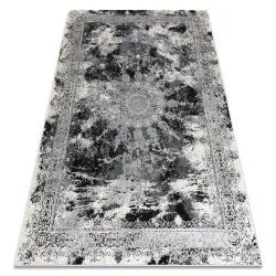 Tapis VINCI 1407 moderne Rosette vintage - Structural ivoire / gris