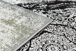 Tapis VINCI 1516 moderne Rosette vintage - Structural ivoire / vert