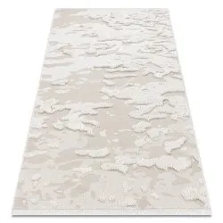 Tapis ECO SISAL MOROC 22331 Abstraction boho franges - structurel beige / crème