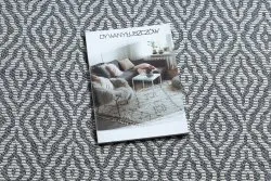 Dywan CASA Ekologiczny, EKO SIZAL Boho Romby 22084 antracyt / krem, z bawełny recyklingowanej