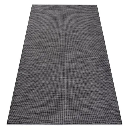 Tapis SISAL PATIO 2778 tissé à plat noir / beige