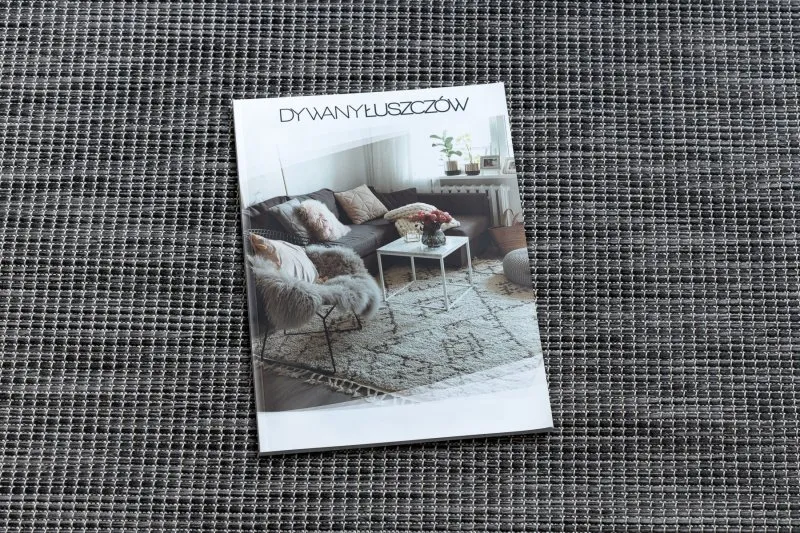 Tapis SISAL PATIO 2778 tissé à plat noir / beige