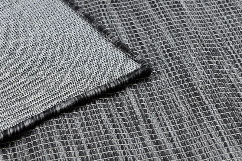 Tapis SISAL PATIO 2778 tissé à plat noir / beige