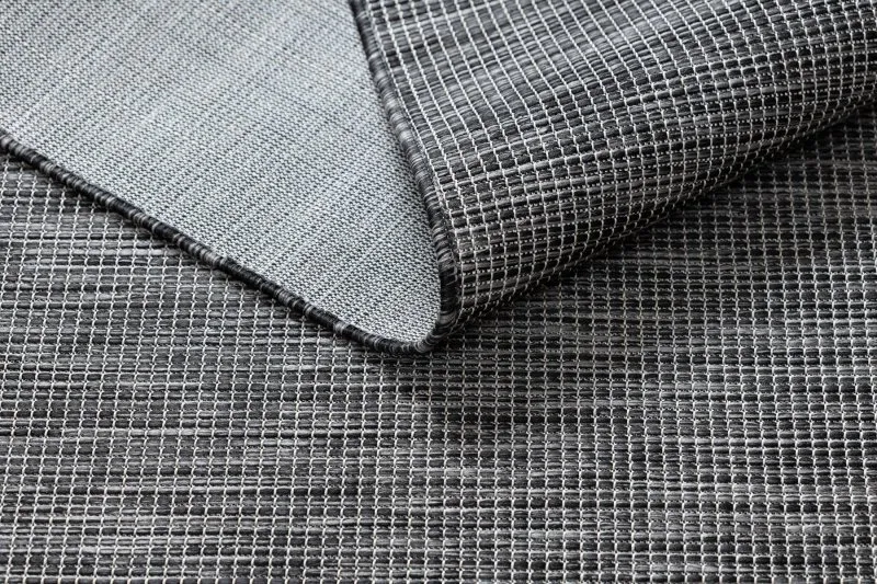 Tapis SISAL PATIO 2778 tissé à plat noir / beige