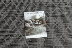 Tapis SISAL PATIO 3077 Boho tissé à plat - noir