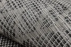 Tapis SISAL PATIO 3077 Boho tissé à plat - noir
