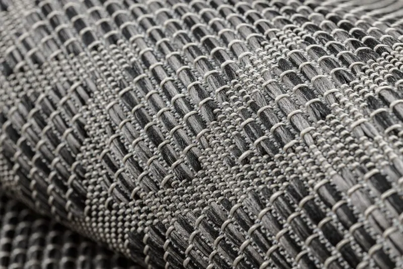 Tapis SISAL PATIO 3077 Boho tissé à plat - noir