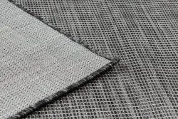 Tapis SISAL PATIO 3071 Grec cadre tissé à plat - noir