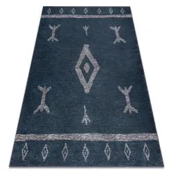 Tapis ANTIKA 121 tek, aztèque moderne, lavable - anthracite