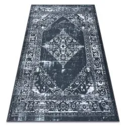 Tapis ANTIKA 117 tek, ornement moderne, lavable - gris / graphite