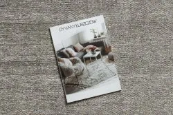 Dywan FLORENCE 24021 Jednolity, glamour, płasko tkany, frędzle - beż