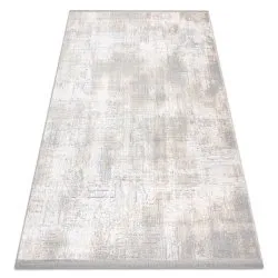 Tapis TULS structural, franges 51231 vintage ivoire / gris