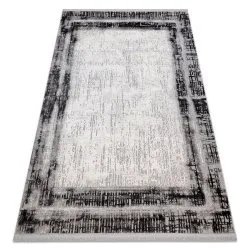 Tapis TULS structural, franges 51235 vintage, cadre anthracite