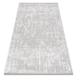 Tapis TULS structural, franges 51325 mélange ivoire / gris