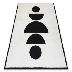 Tapis moderne MODE 8598 géométrique crème / noir