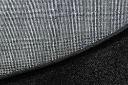 Dywan SOFTY koło Jednolity, jednokolorowy czarny 