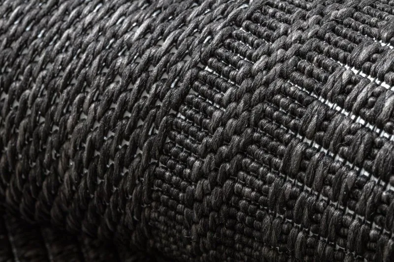 Tapis TIMO 5979 SISAL extérieur cadre noir