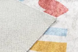 Tapis lavable JUNIOR 51300.802 Arc-en-ciel, points pour les enfants antidérapant - beige