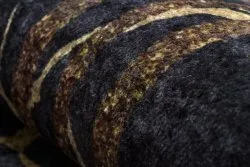 Tapis lavable MIRO 51333.801 Marbre, cadre antidérapant - noir / or