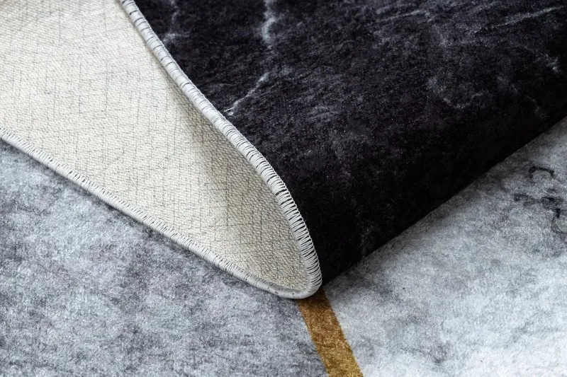 Tapis lavable MIRO 51330.804 Marbre, géométrique antidérapant - gris