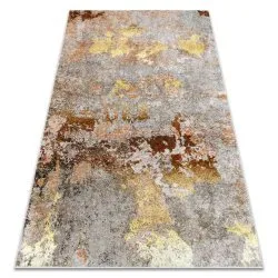 Tapis lavable MIRO 51463.802 Abstraction antidérapant - gris / or