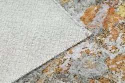 Tapis lavable MIRO 51463.802 Abstraction antidérapant - gris / or