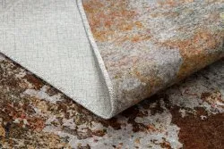 Tapis lavable MIRO 51463.802 Abstraction antidérapant - gris / or