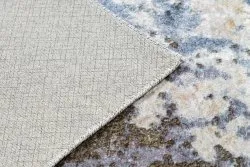 Tapis lavable MIRO 51774.802 Abstraction antidérapant - bleu / beige
