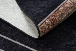 Tapis lavable MIRO 52025.802 Marbre, géométrique antidérapant - noir