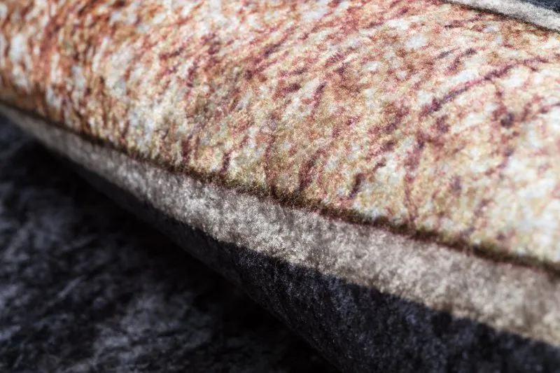 Tapis lavable MIRO 52025.802 Marbre, géométrique antidérapant - noir